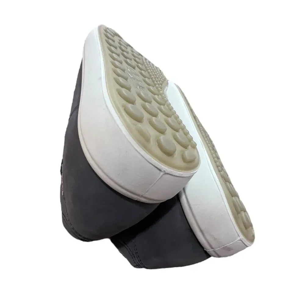 ECCO Women's Soft Nubuck Low Zip Sneaker Booties US Sz 8.5 Gray NWOB - Picture 11 of 13